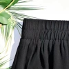 Chiffon skirt, Korean style elastic high-waisted plus-size dance dress, women's pleated short skirt 2 details Picture